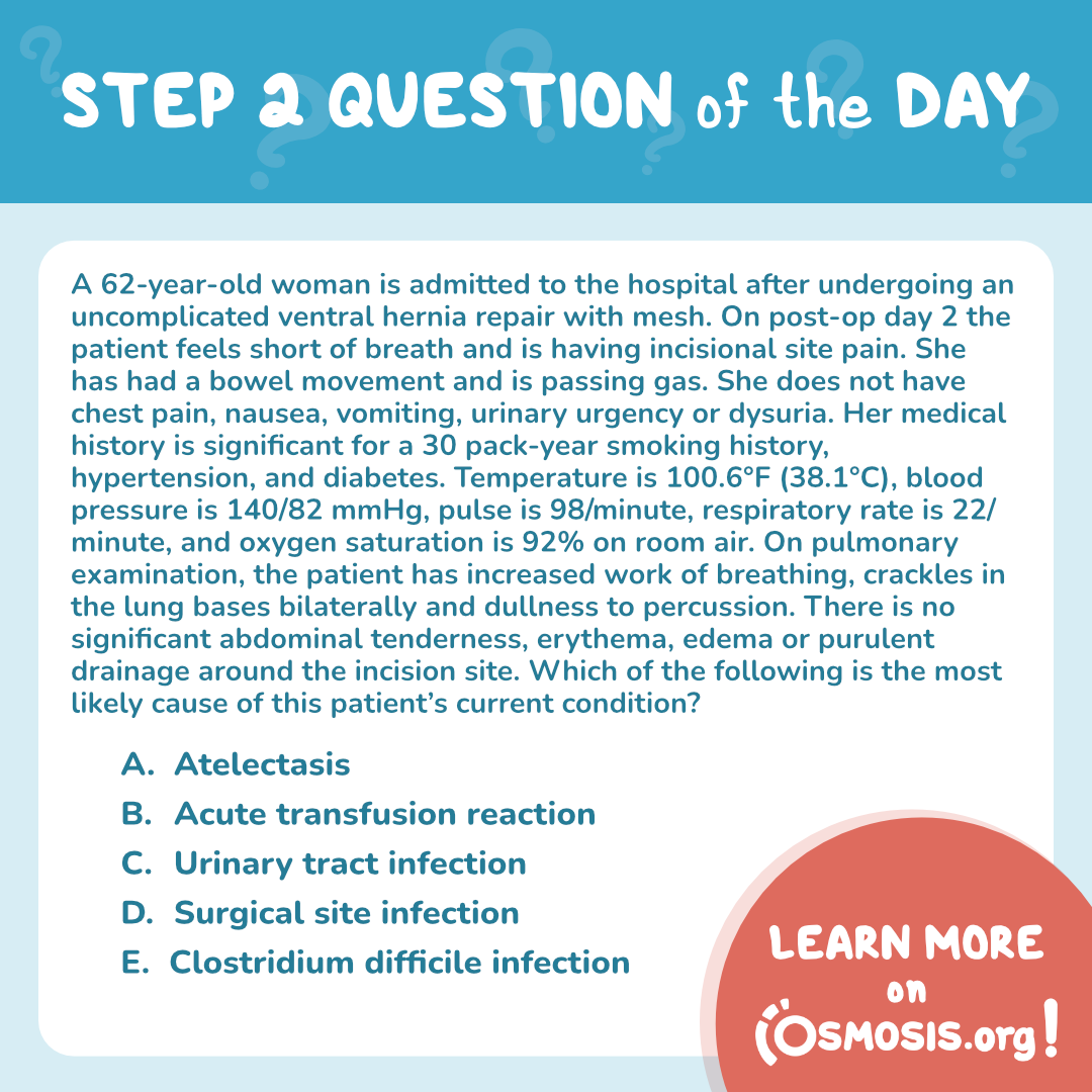 Study Tips: USMLE® Step 2 CK Question of the Day: Ventral hernia repair