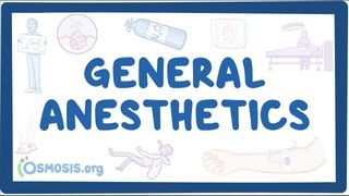 Video poster for General anesthetics