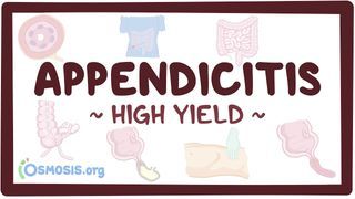 Video poster for High Yield: Appendicitis