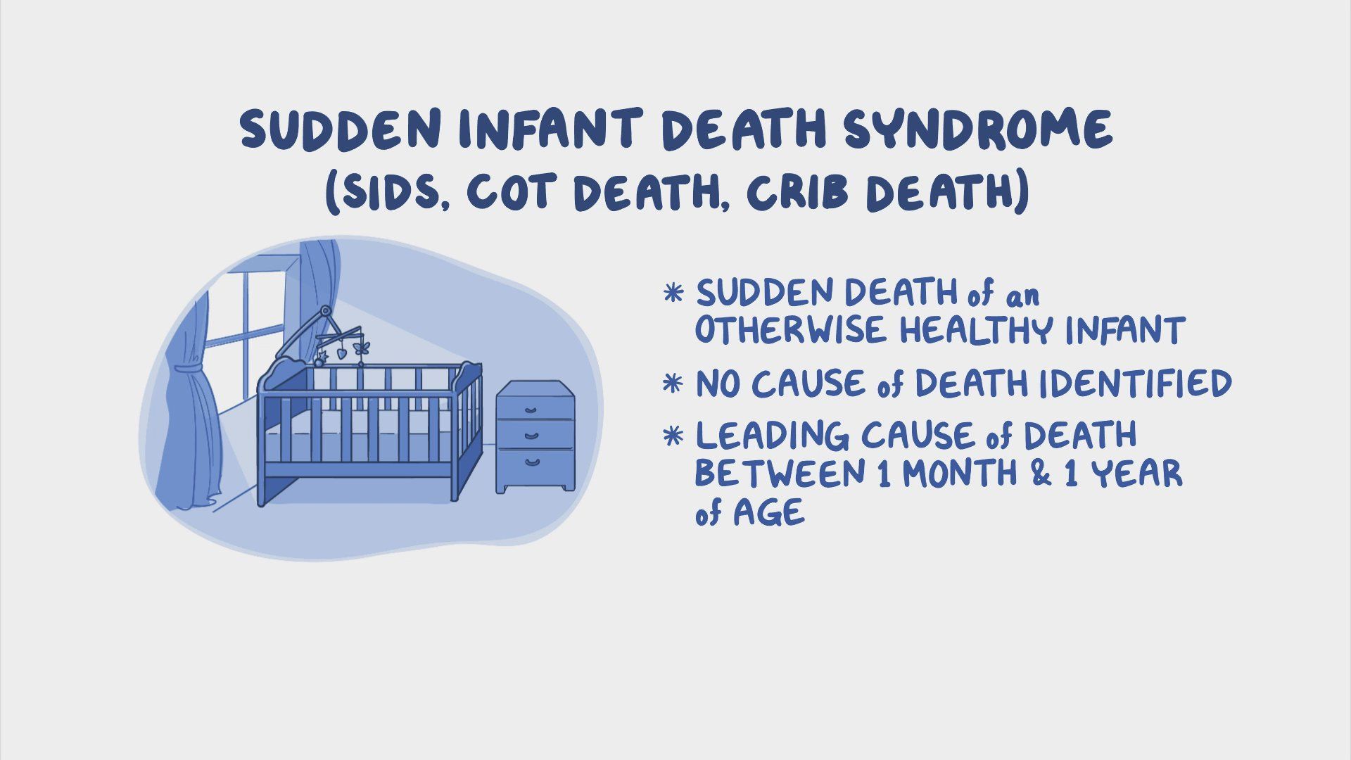 Video: Sudden infant death syndrome (SIDS): Nursing