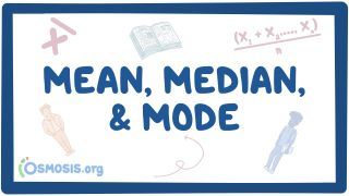 Video poster for Mean, median, and mode